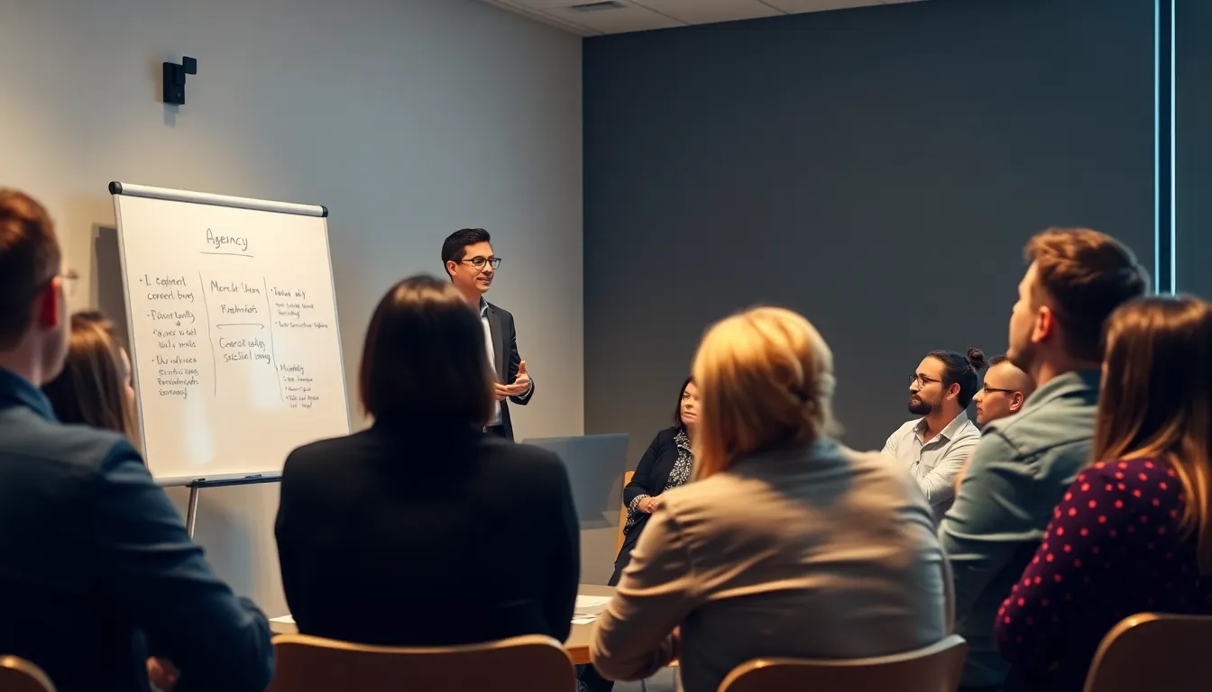 Workshop session with agency professionals